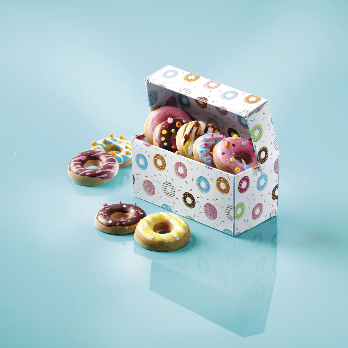 Totum Donuts formen und dekorieren