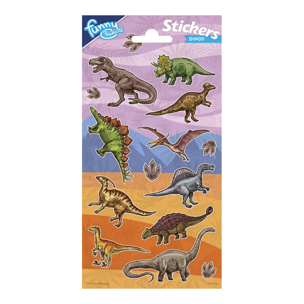 Stickervel Dinosaurus, 14st.
