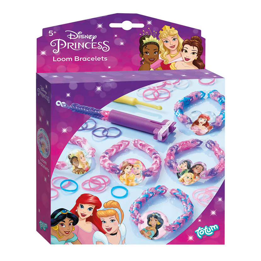 Disney Princess Totum loomset armbandjes maken 300 loom elastiekje en tool - knutselset sieraden pakket