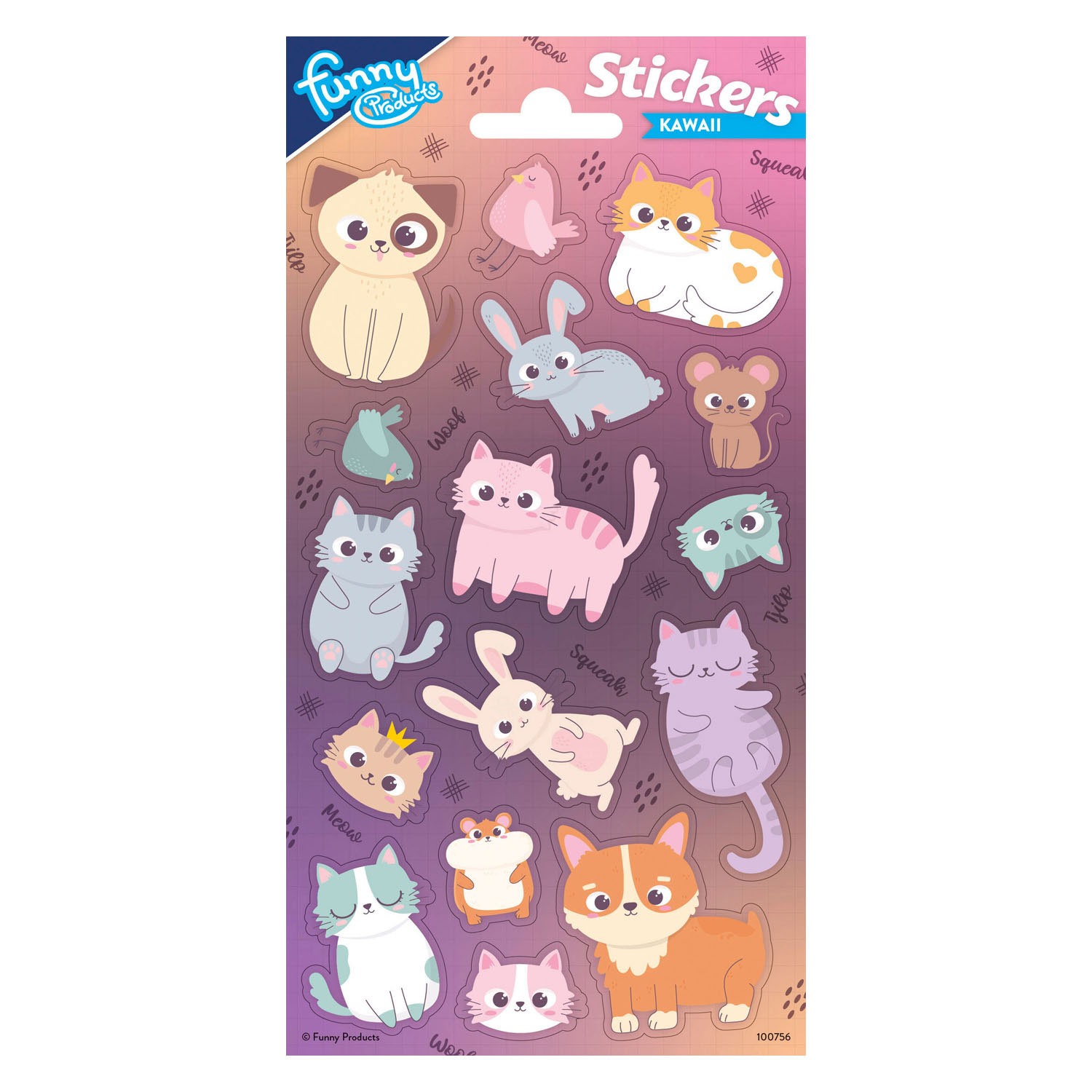 Stickervel Animals Kawaii