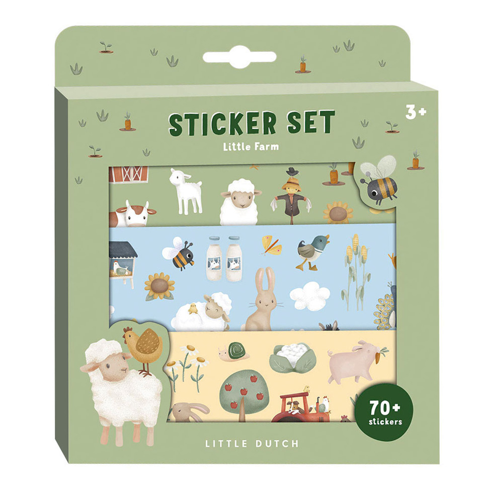 Little Dutch Stickerdoos Little Farm, 3 Vellen