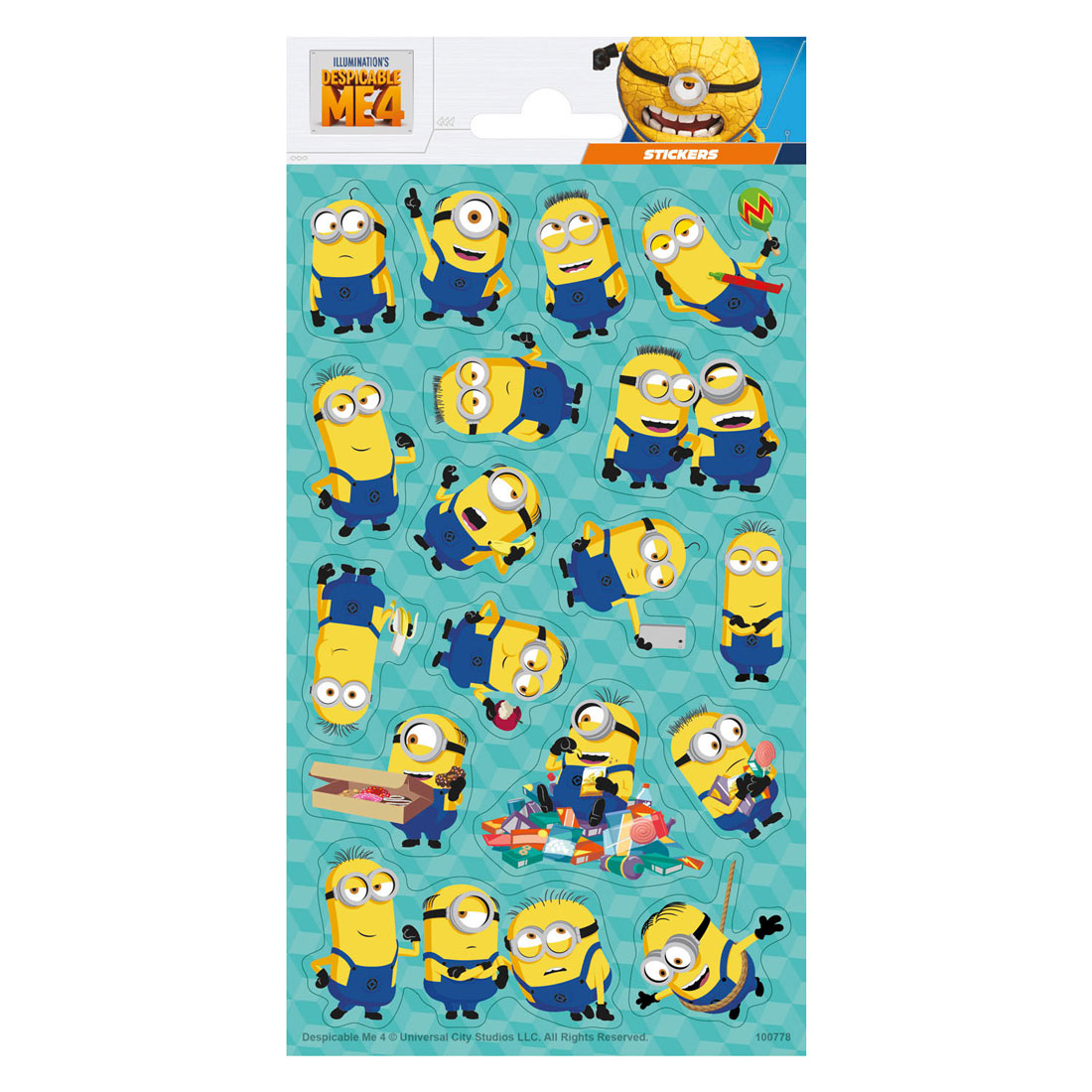 Stickervel Glitter Despicable Me 4