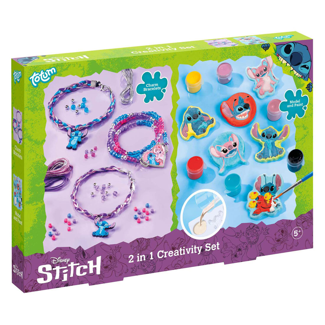 Totum 2in1 Stitch Armbanden Maken en Gips Gieten Knustelset