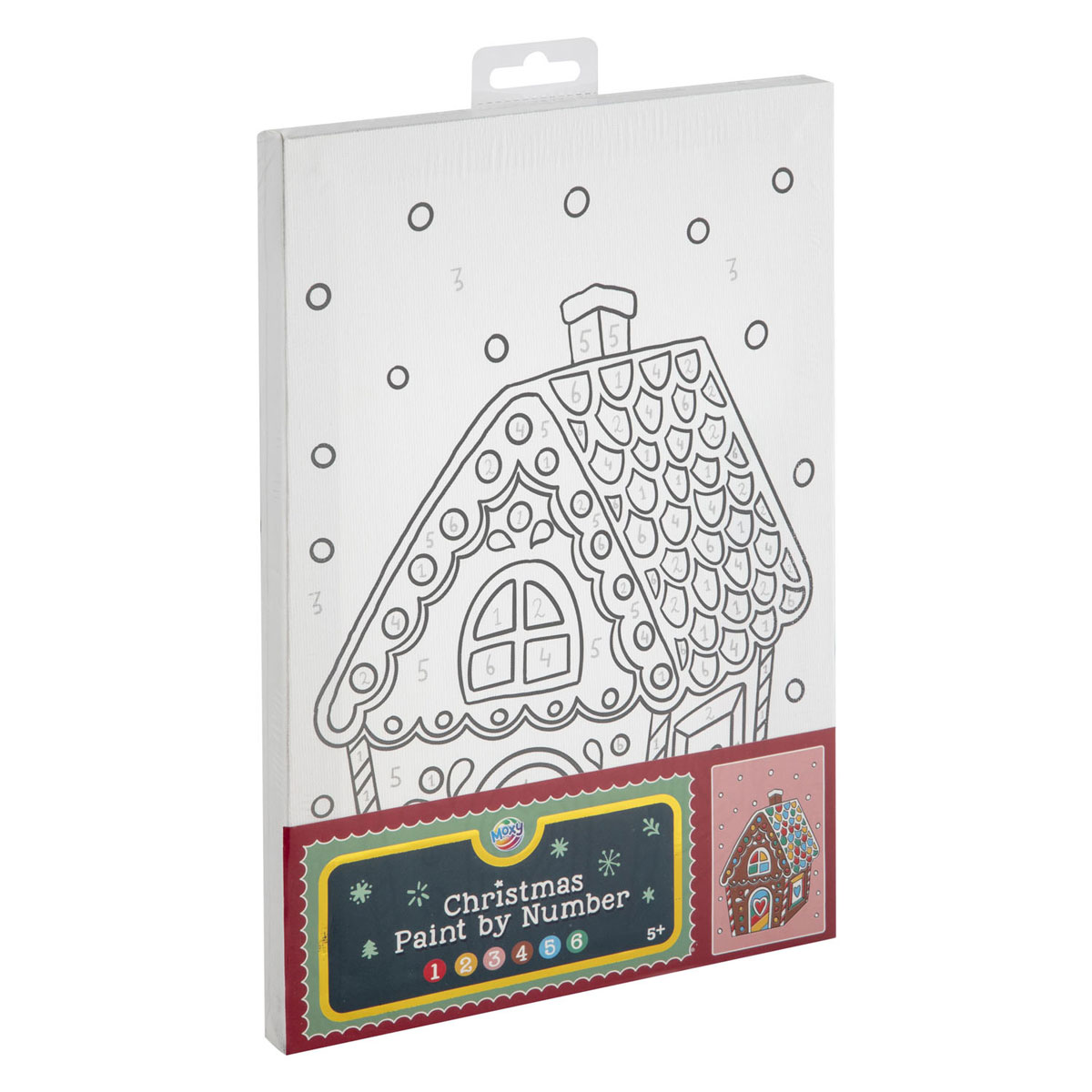 Schilderen op Nummer Canvas Kerstmis - 29,7x19,5cm