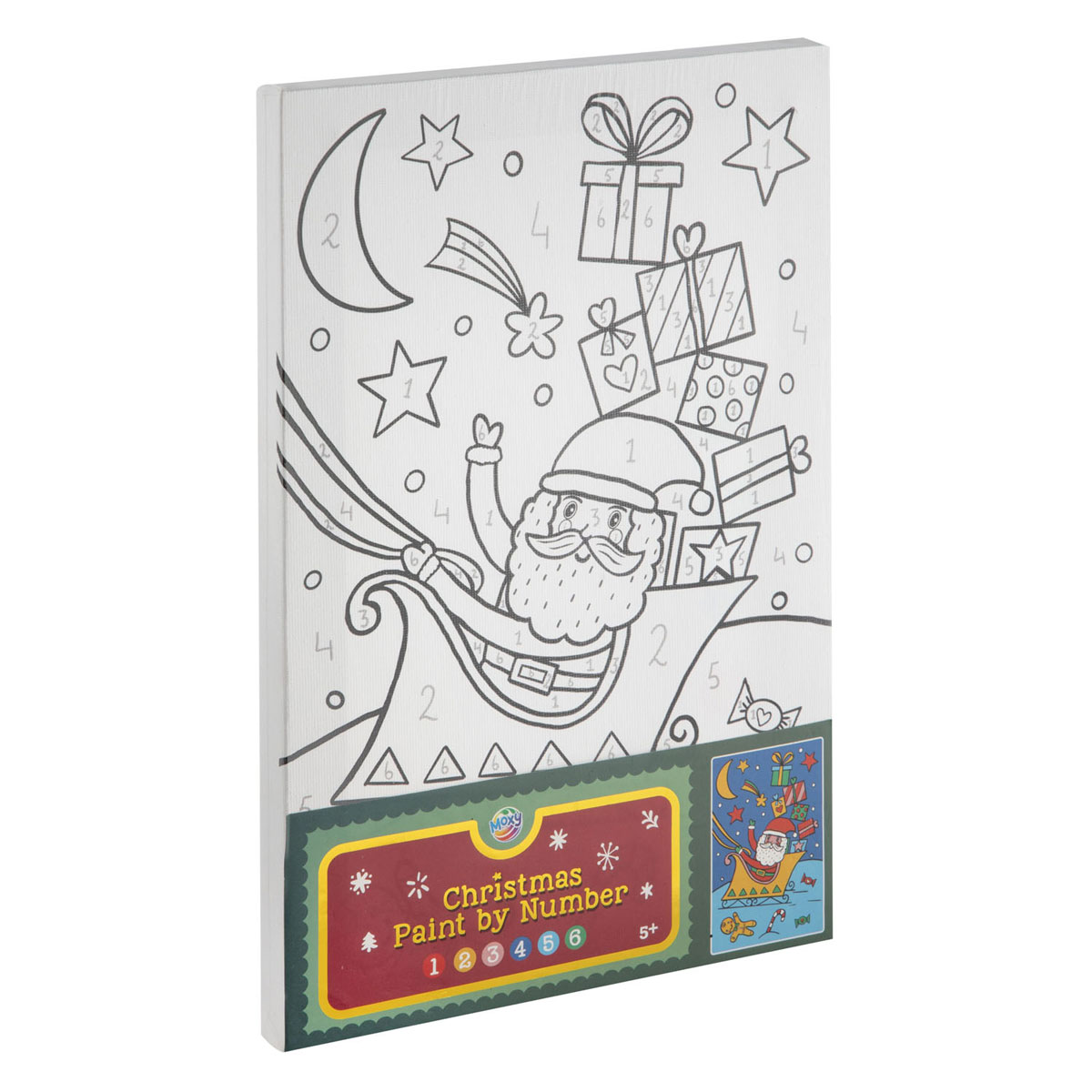 Schilderen op Nummer Canvas Kerstmis - A4