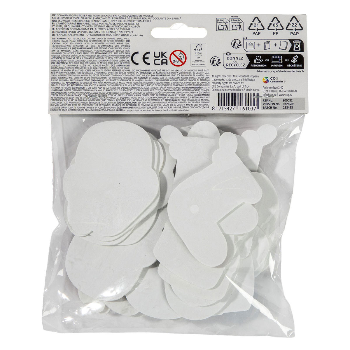 Foam Stickers Kerstmis - 25st.