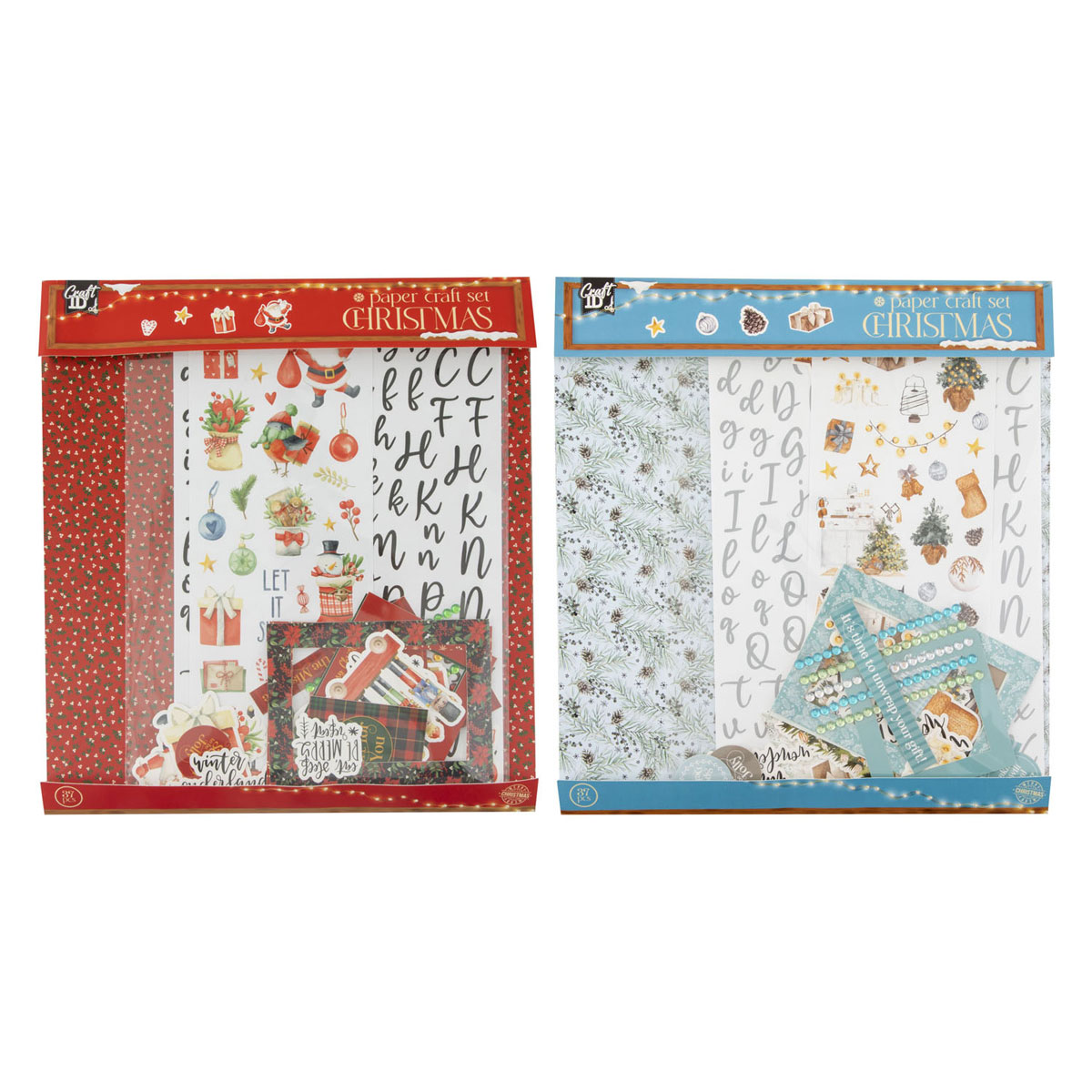 Kit de bricolage de Noël en papier - 37 pièces.