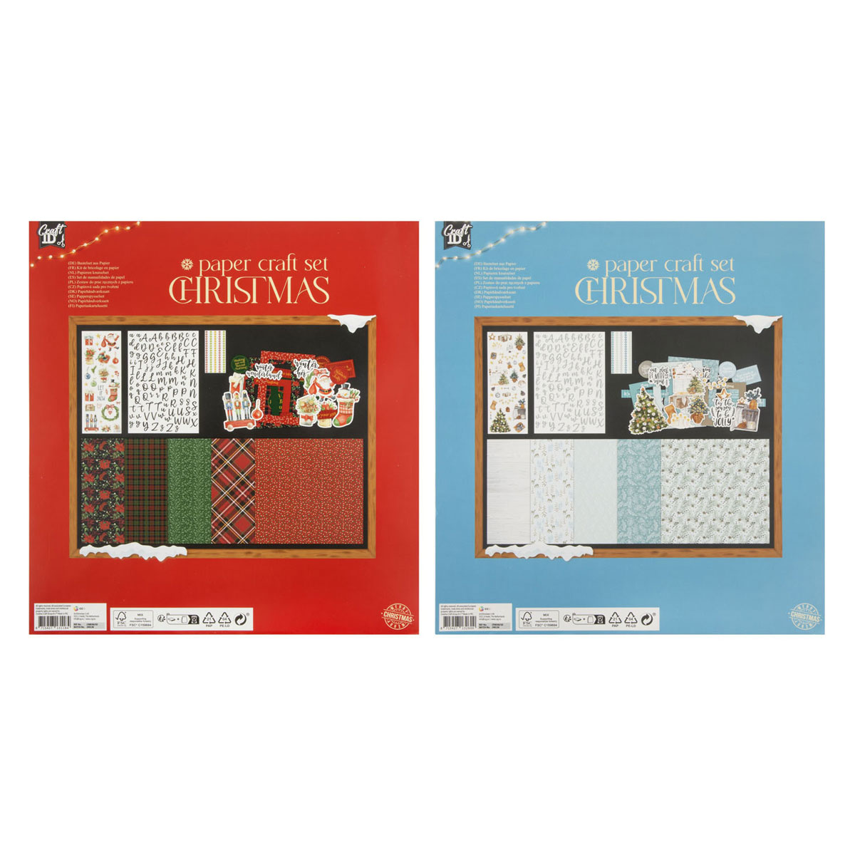Kit de bricolage de Noël en papier - 37 pièces.