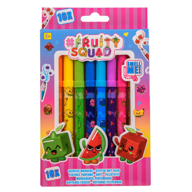 Fruity Squad Sticks Supertip mit Duft, 10 Stück.