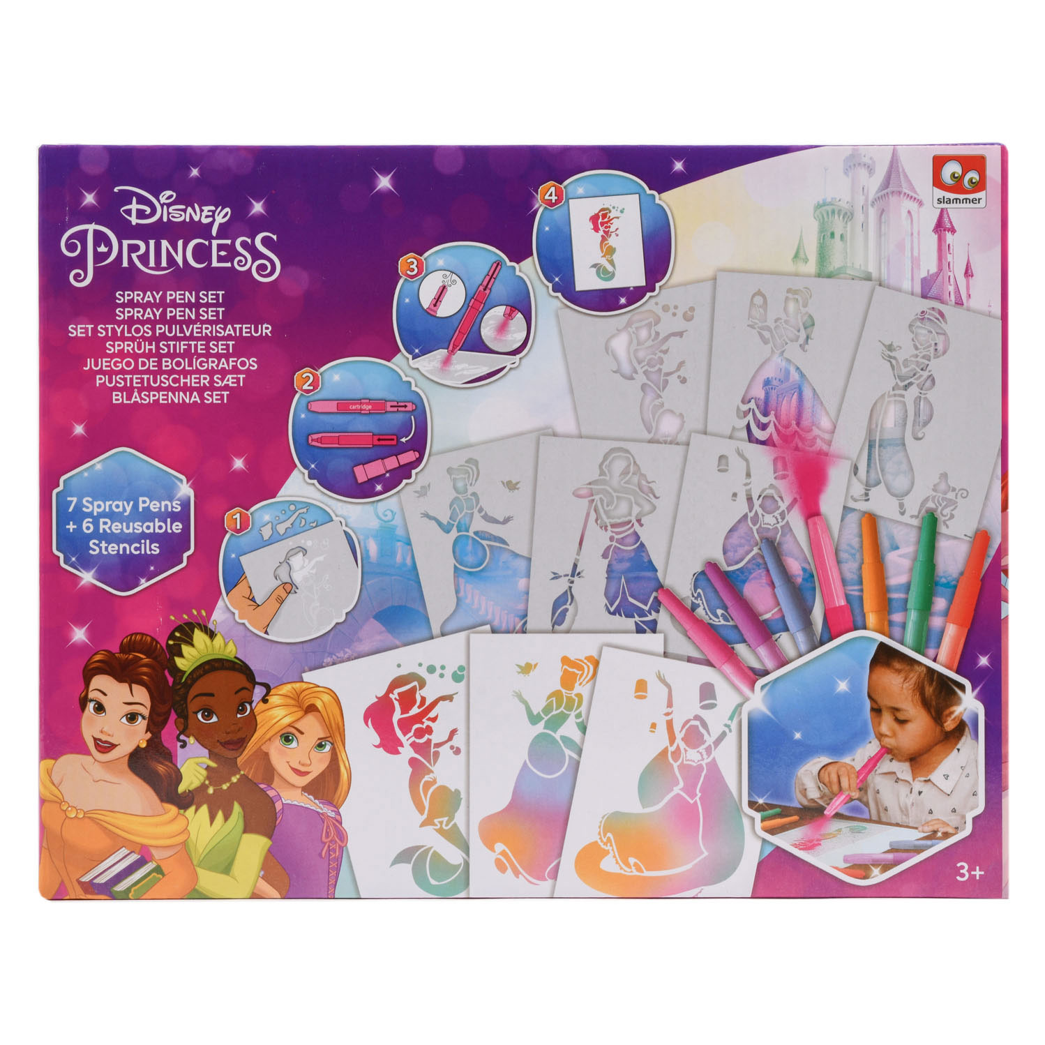 Ensemble de stylos soufflants Princesse Disney