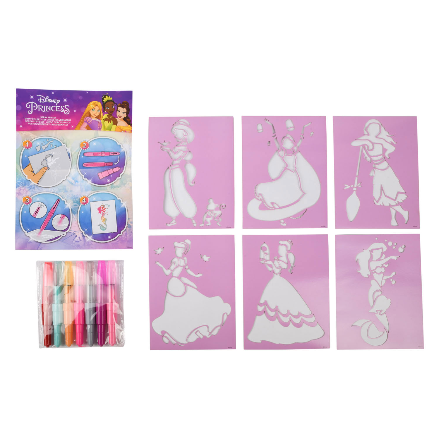 Ensemble de stylos soufflants Princesse Disney