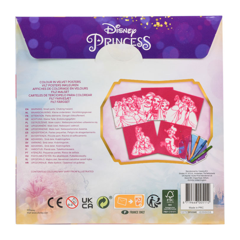 Disney Prinses Filzfarben, 5 Stück.