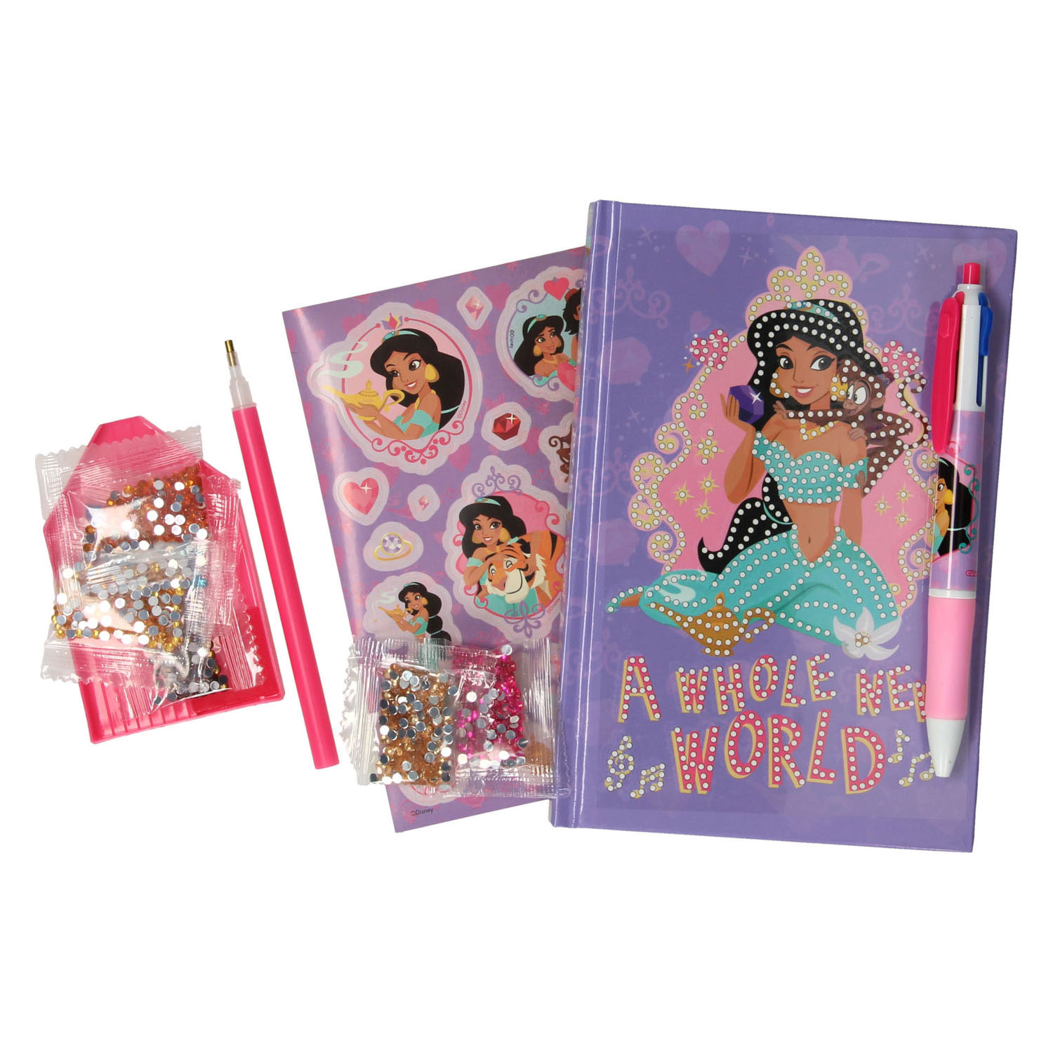 Disney Prinses Dagboek Versieren met Strass Steentjes