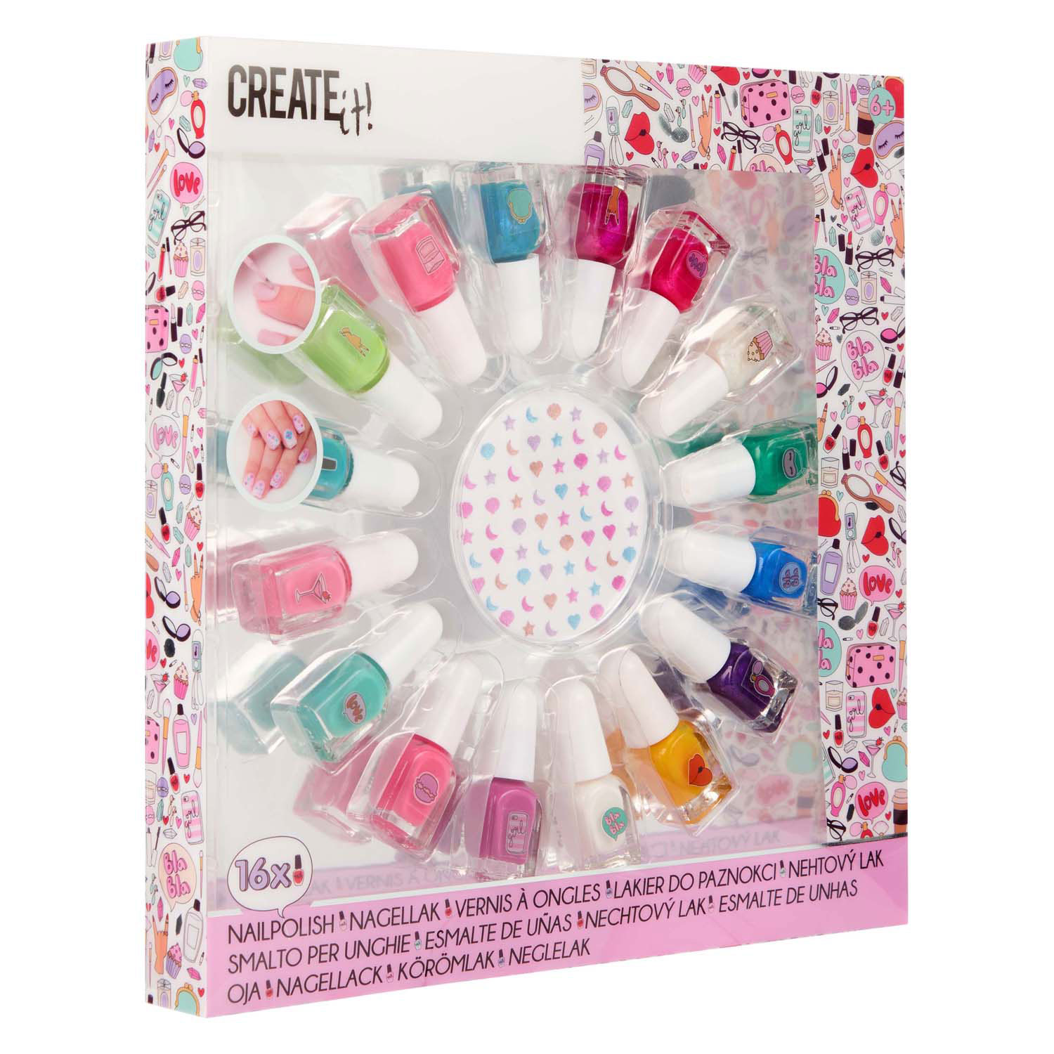 Create it! Beauty Nagellak Set Zeemeermin, 16st.