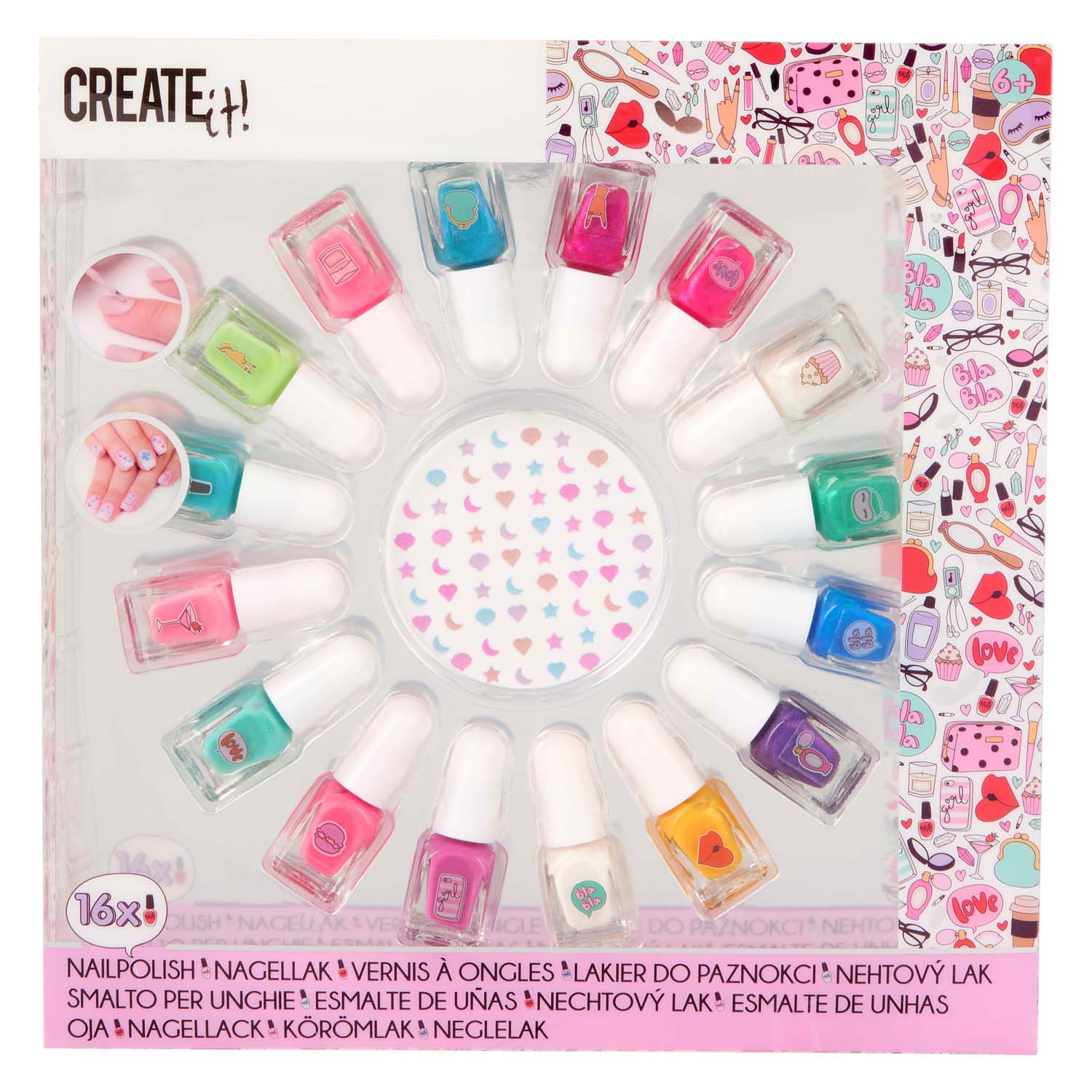 Create it! Beauty Nagellak Set Zeemeermin, 16st.