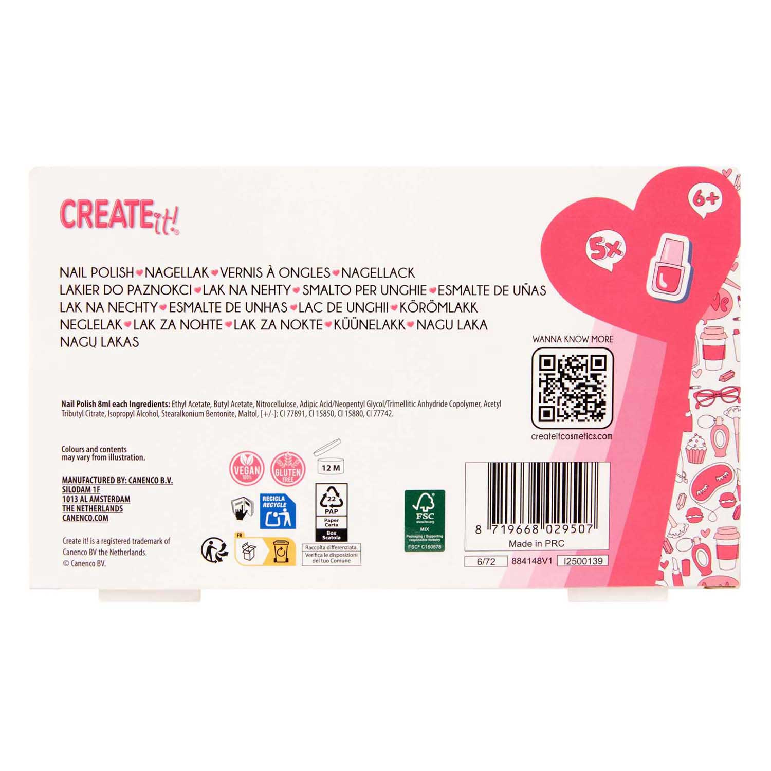 Create it! Nagellak, 5st.