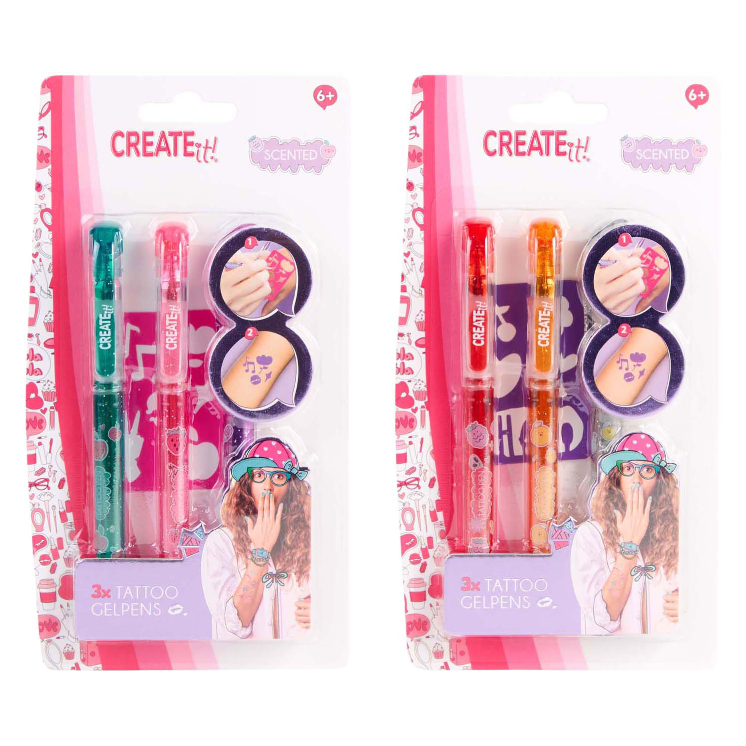 Stylos parfumés pour tatouage, 3 Create It! + modèle
