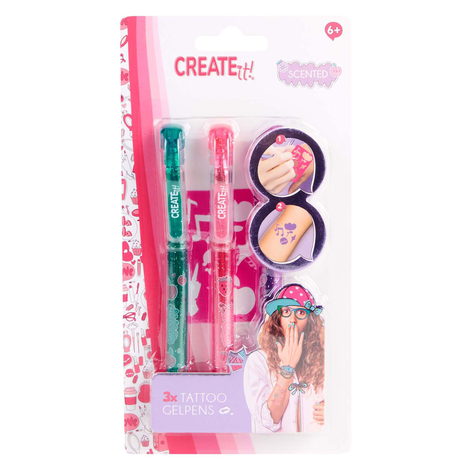 Stylos parfumés pour tatouage, 3 Create It! + modèle