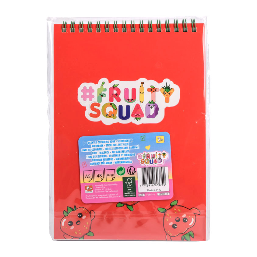 Fruity Squad-Malbuch mit Aufklebern