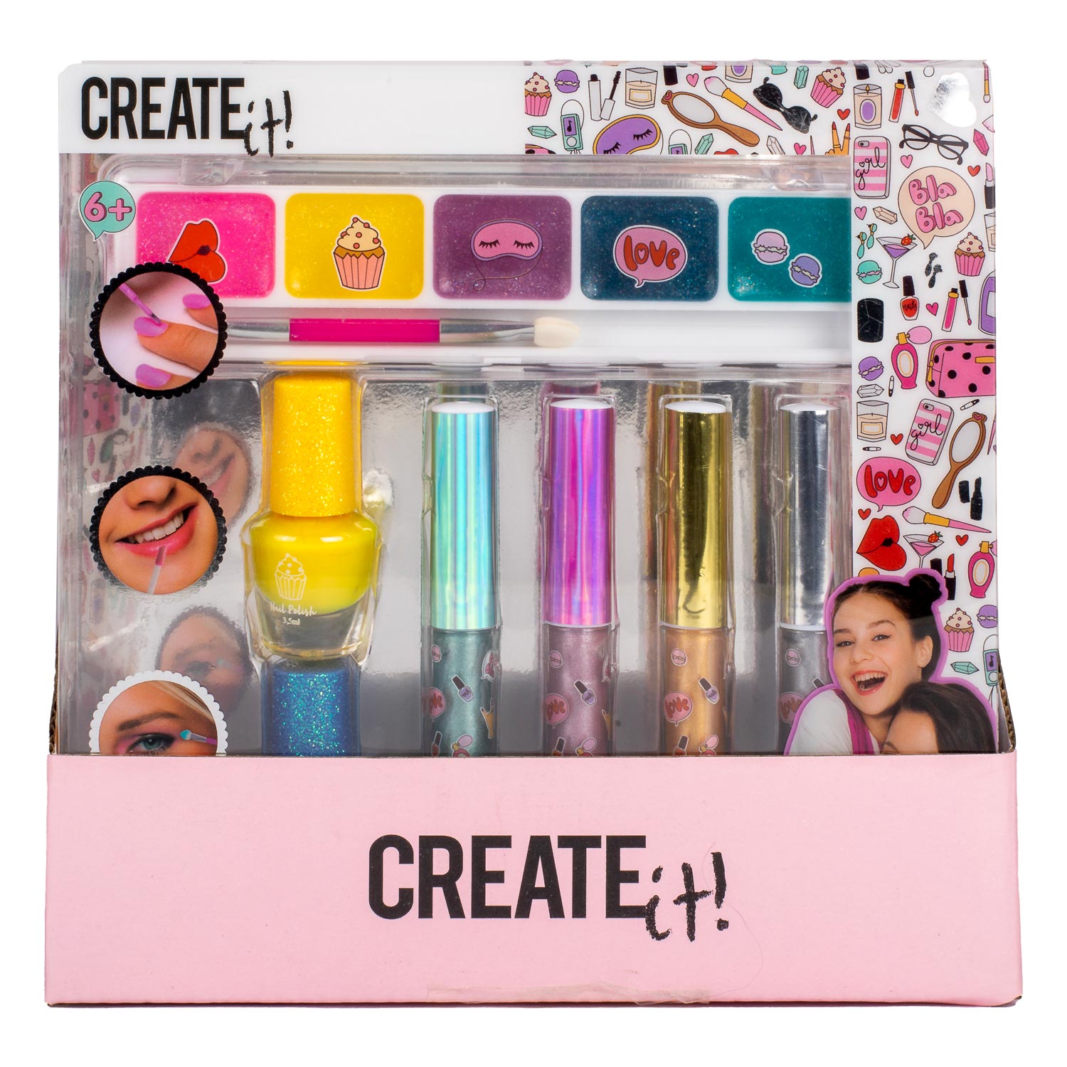 Create It! Ensemble de maquillage de beauté métallisé