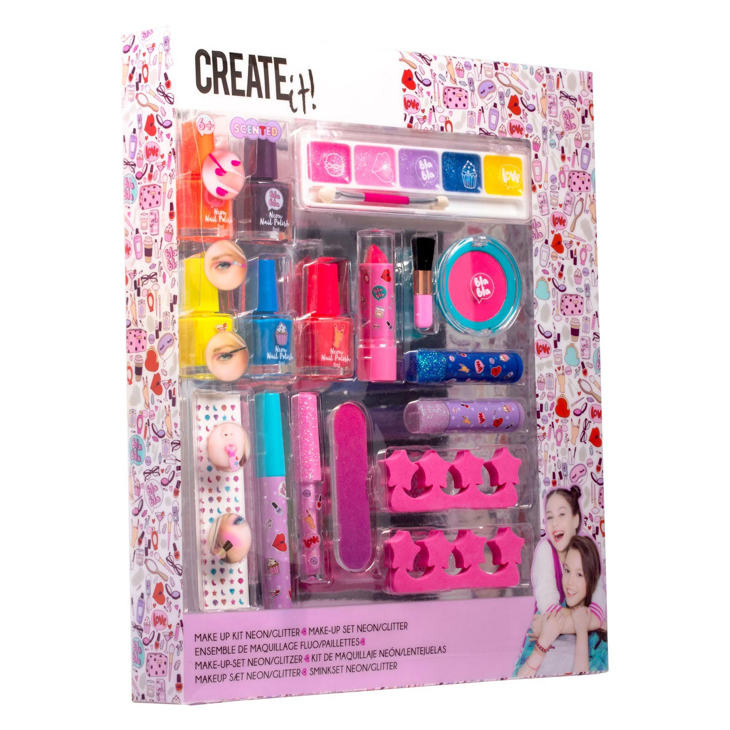 Create It! Beauty Make-Up Box Neon/Glitzer