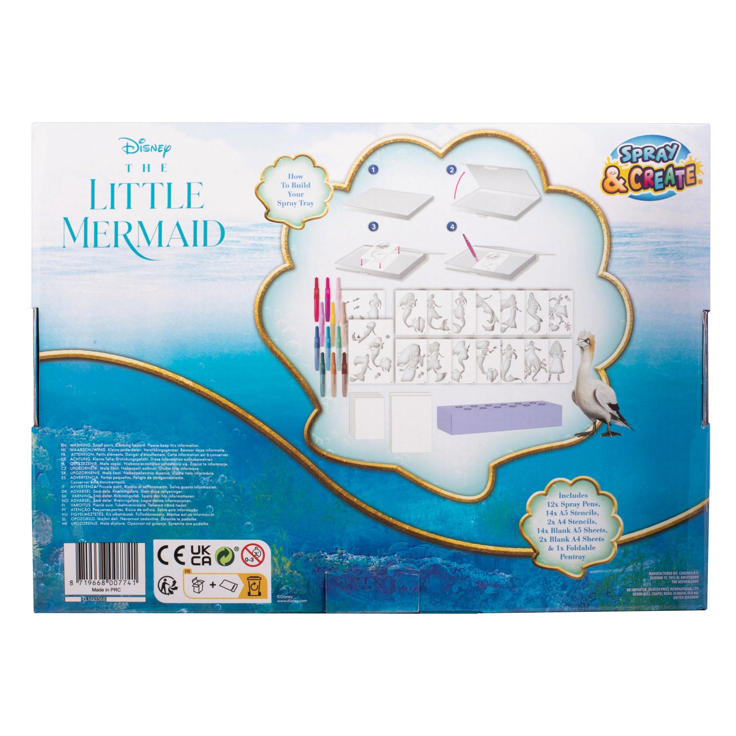 Die kleine Mermaid Pustestift-Set Deluxe