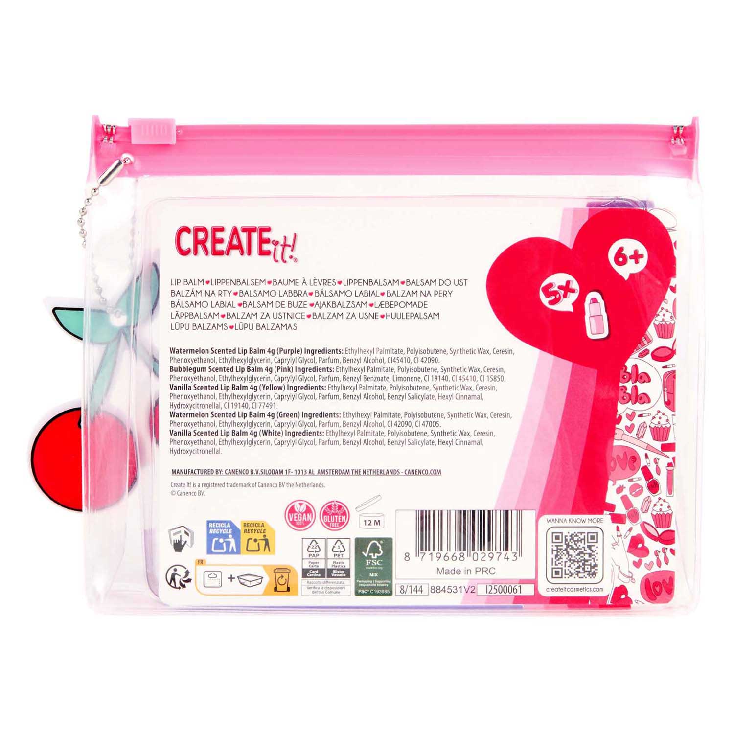 Create it! Lippenbalsem in Etui, 5st.