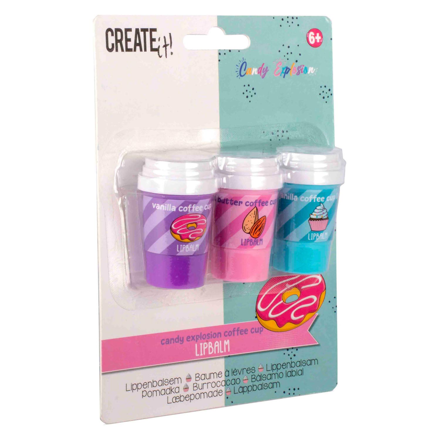 Create It! Baume à lèvres Candy Explosion , 3 pièces