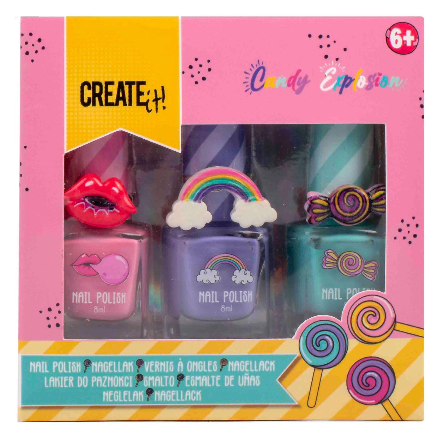 Create It! Vernis à ongles Candy Explosion , 3 pièces
