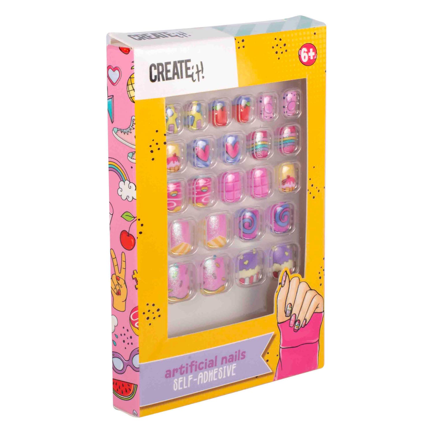 Create It! Faux ongles autocollants Candy Explosion