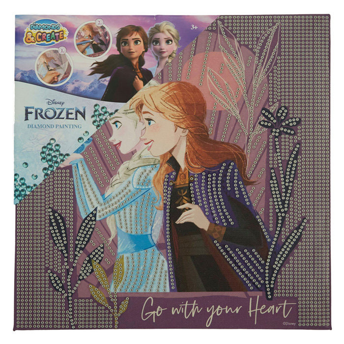 Frozen Diamond Painting Leinwand XL