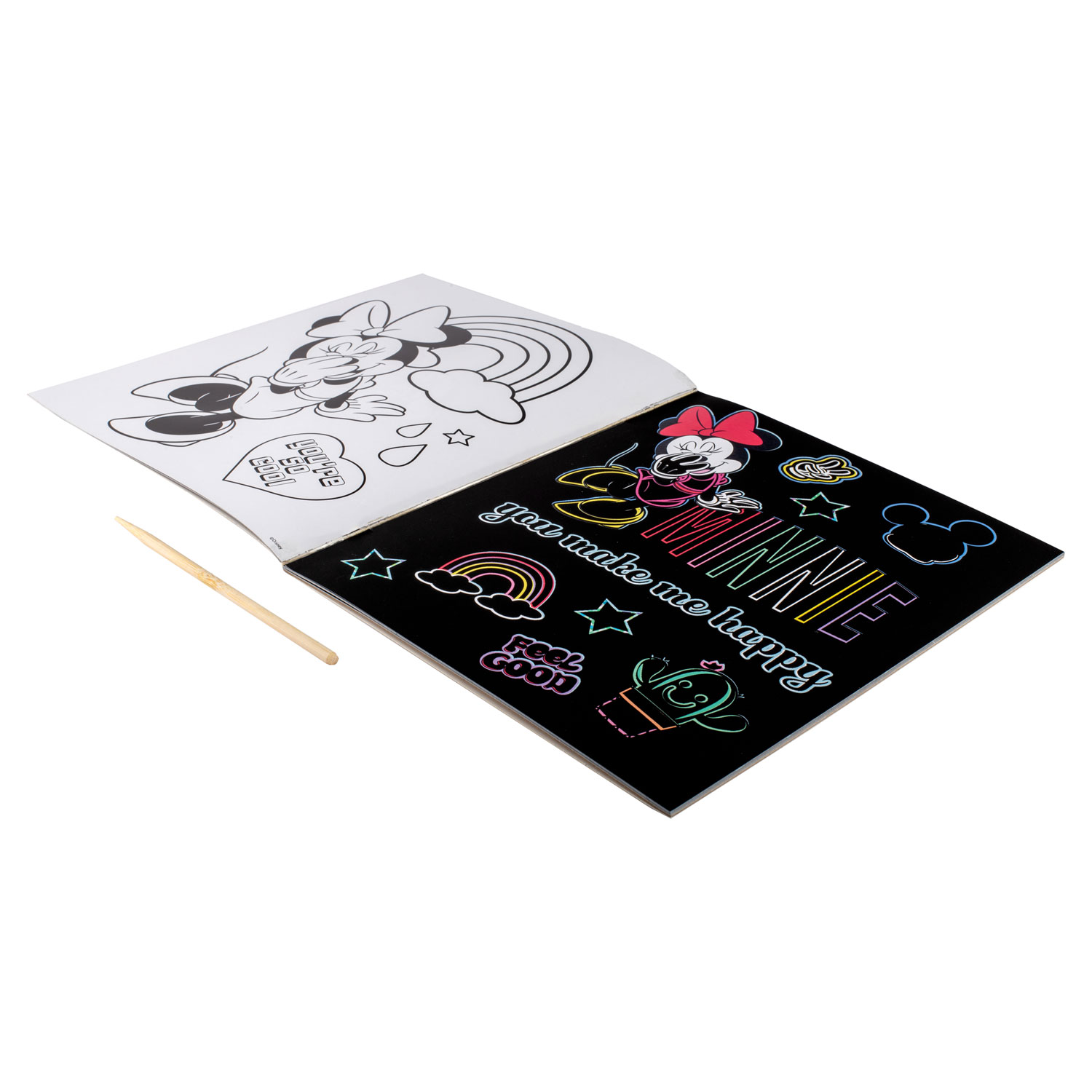 Livre d'art et de coloriage à gratter Minnie Mouse