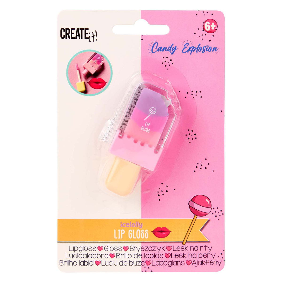 Create It! Candy Lipgloss „Eis am Stiel“.