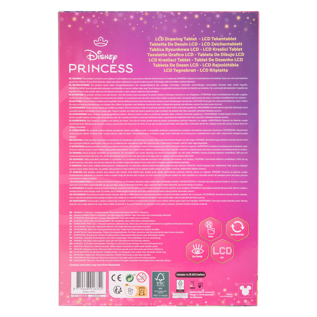 Disney Prinses LCD Tekenbord Regenboog