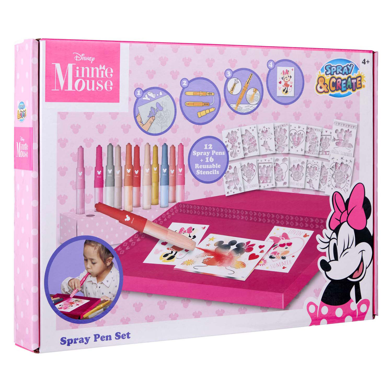 Minnie Mouse Blow Pens Deluxe Set