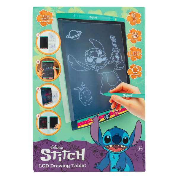 Planche à dessin LCD Stitch avec stylo