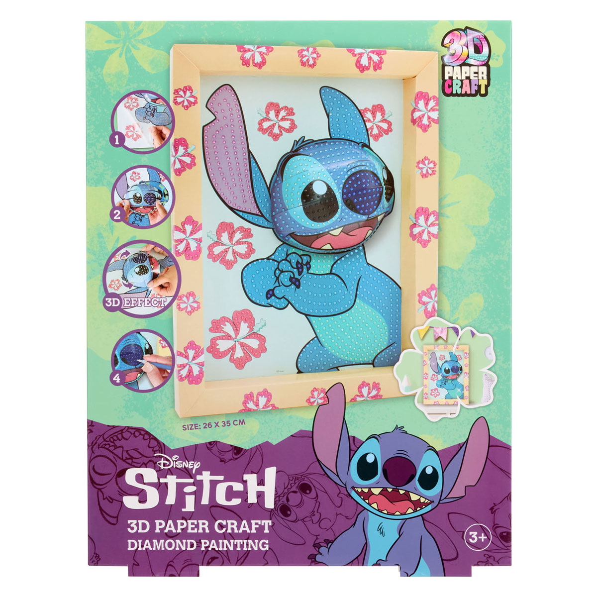 Stitch 3D-Diamant-Gemälde-Bastelset