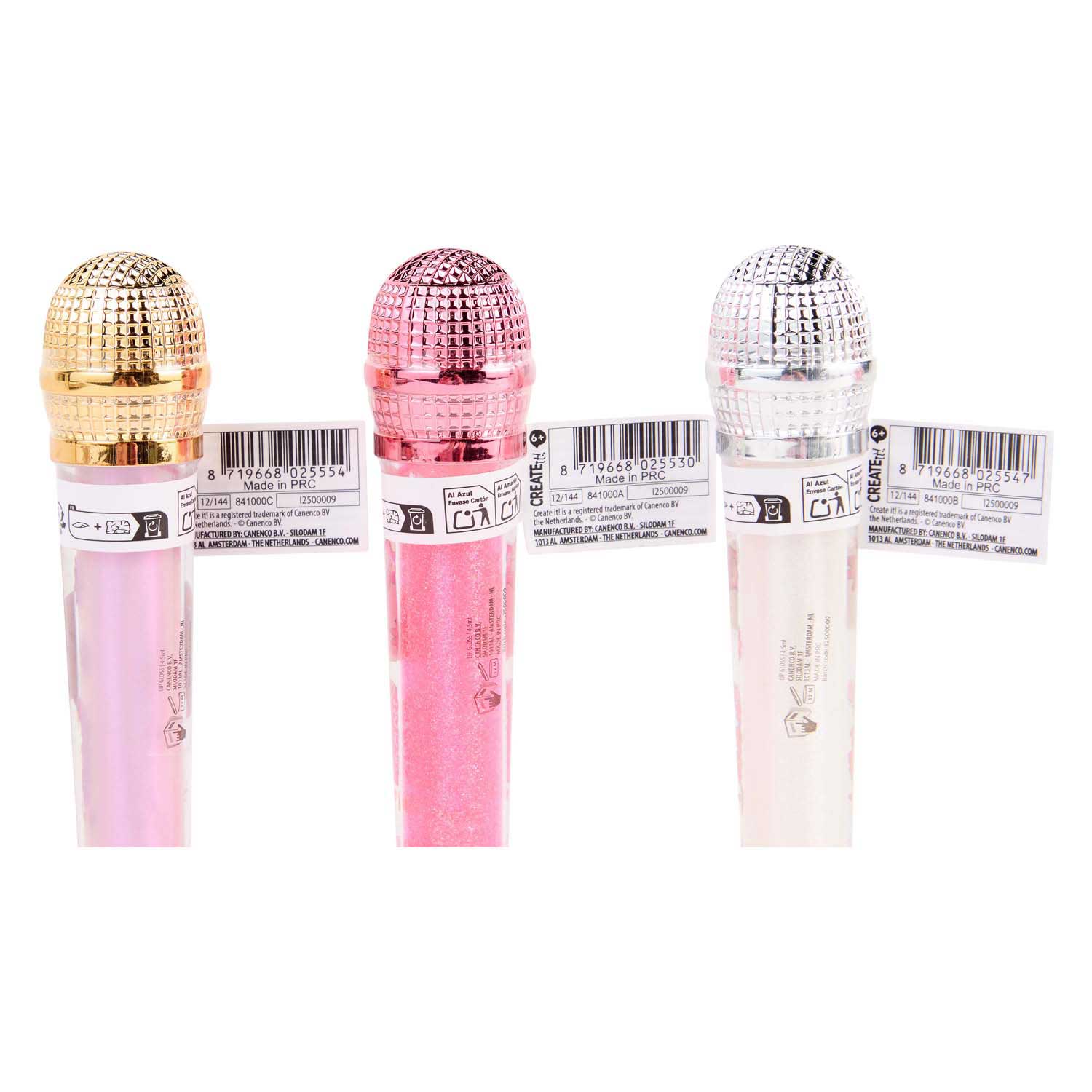 Create It! Gloss à lèvres beauté Microphone