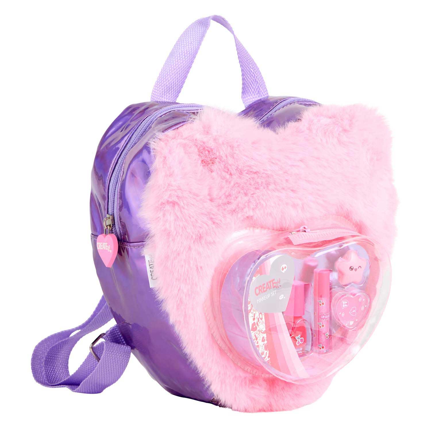 Create It! Beauty Make-up Set in Fluffy Rugtas Love Roze