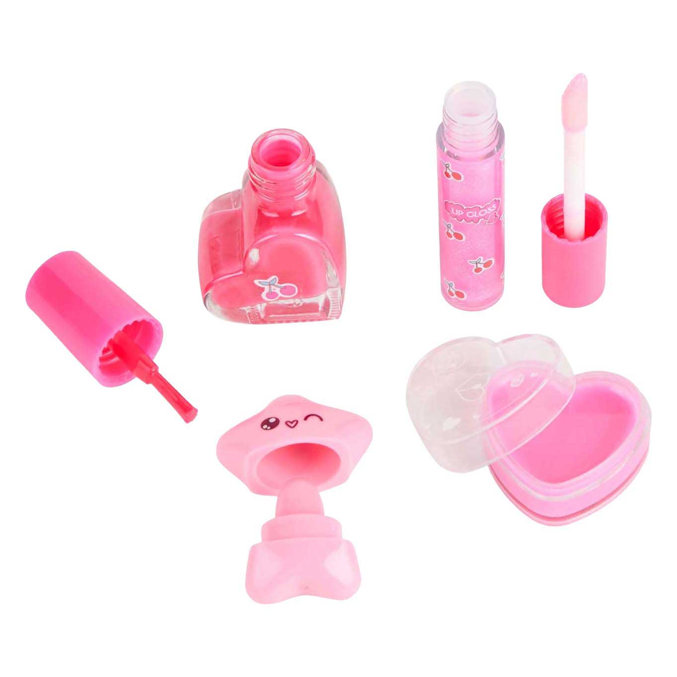Create It! Beauty Make-up Set in Fluffy Rugtas Love Roze
