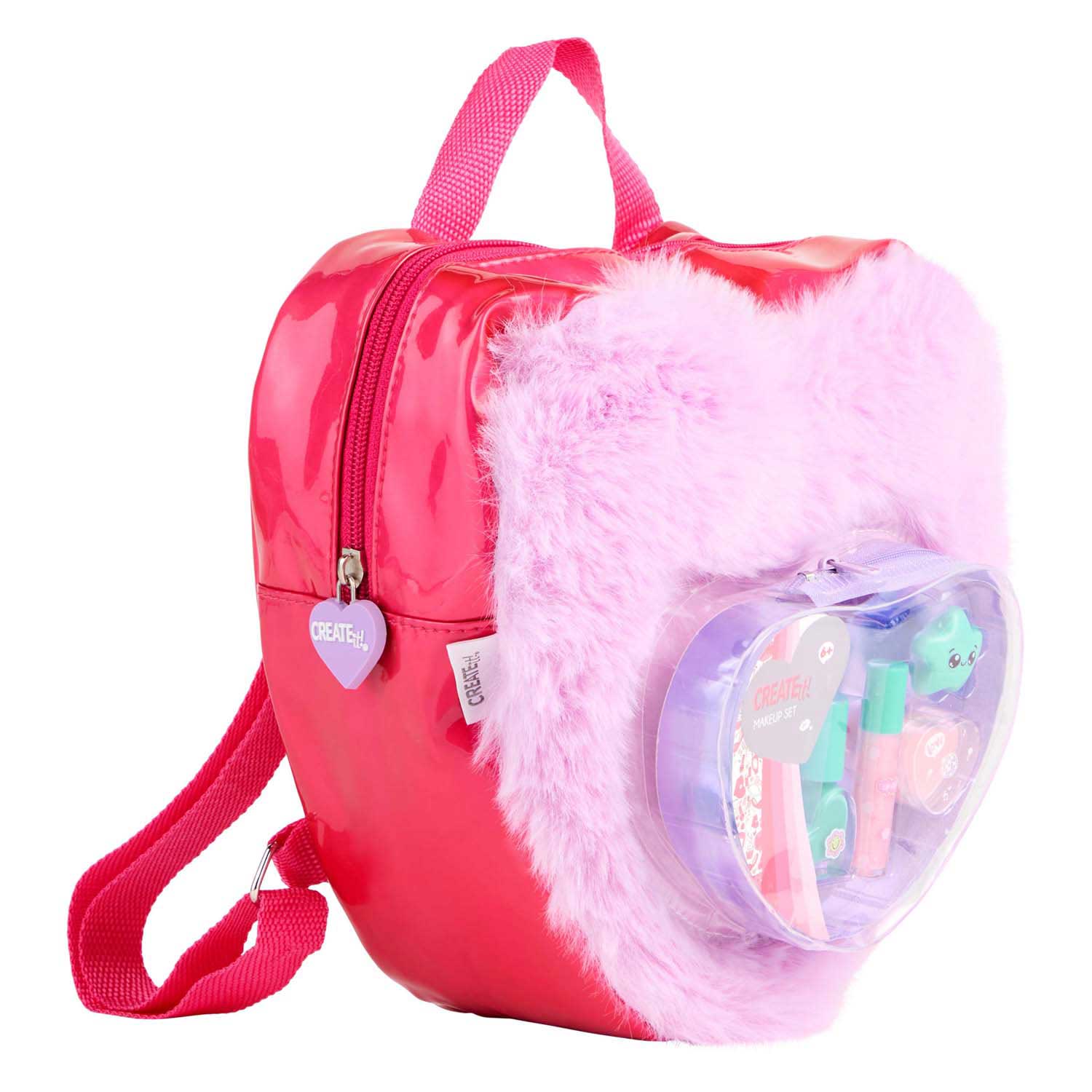 Create It! Beauty Make-up Set in Fluffy Rugtas Love Paars