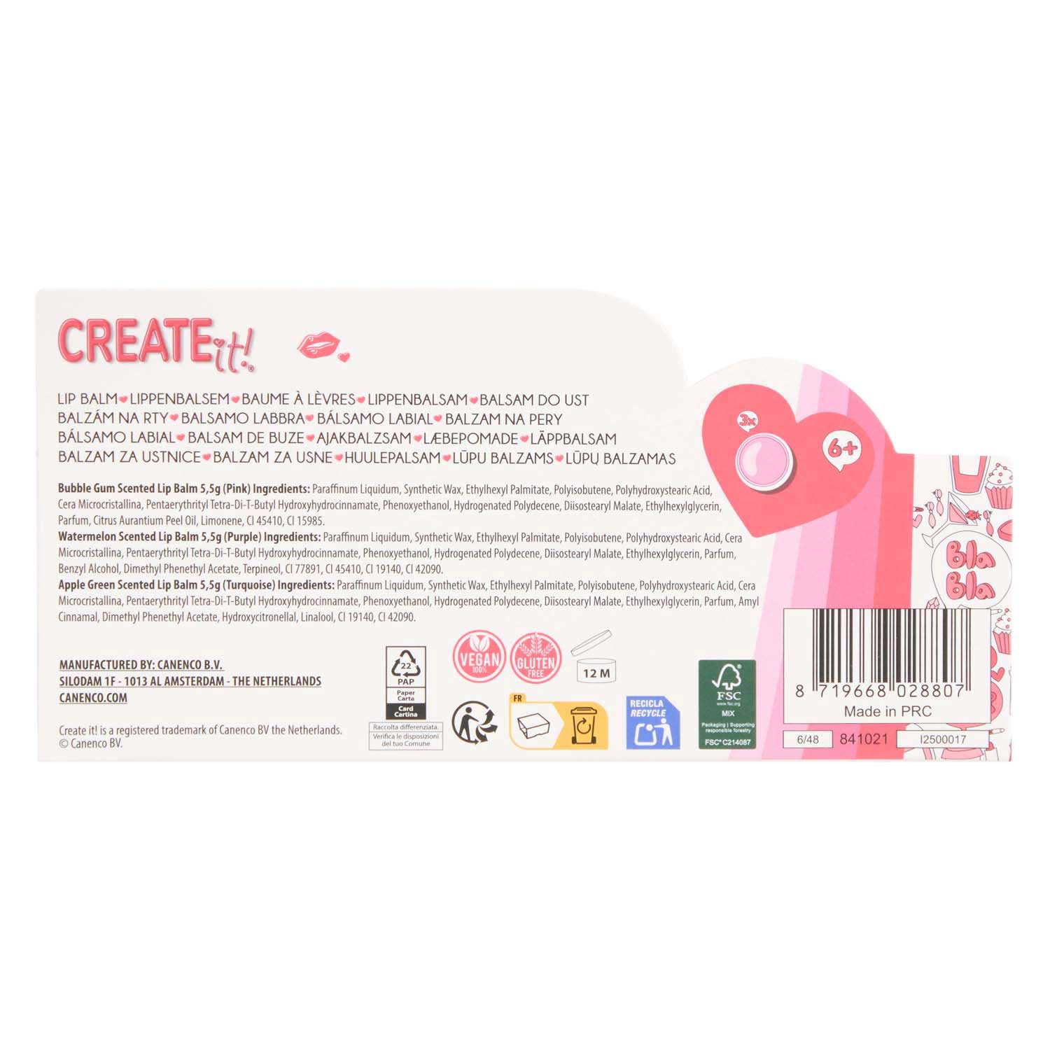 Create It! Beauty Lippenbalsem Paddenstoel