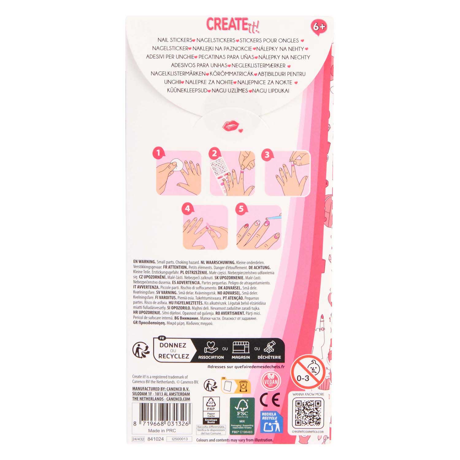 Coffret de création d'autocollants pour ongles « Create It! Beauty »