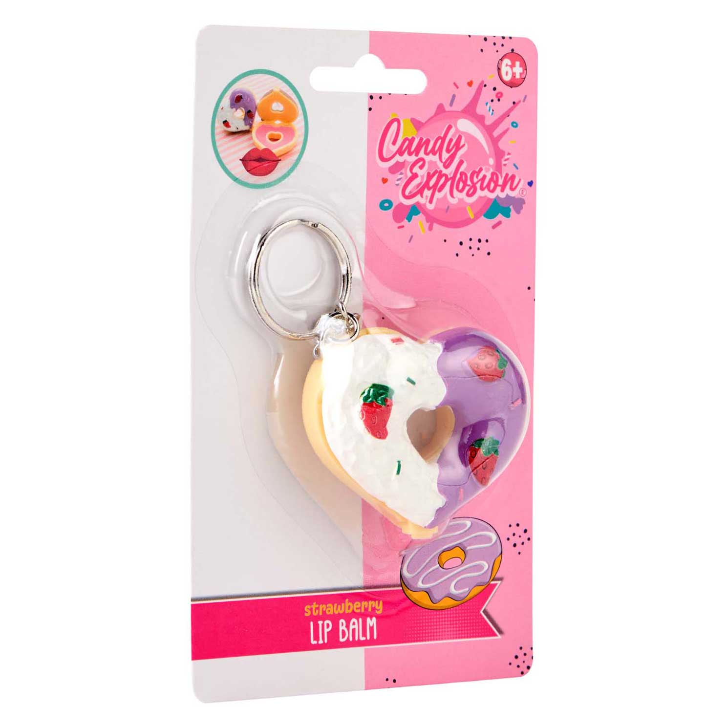 Porte - clés Baume à lèvres Donut Candy Explosion