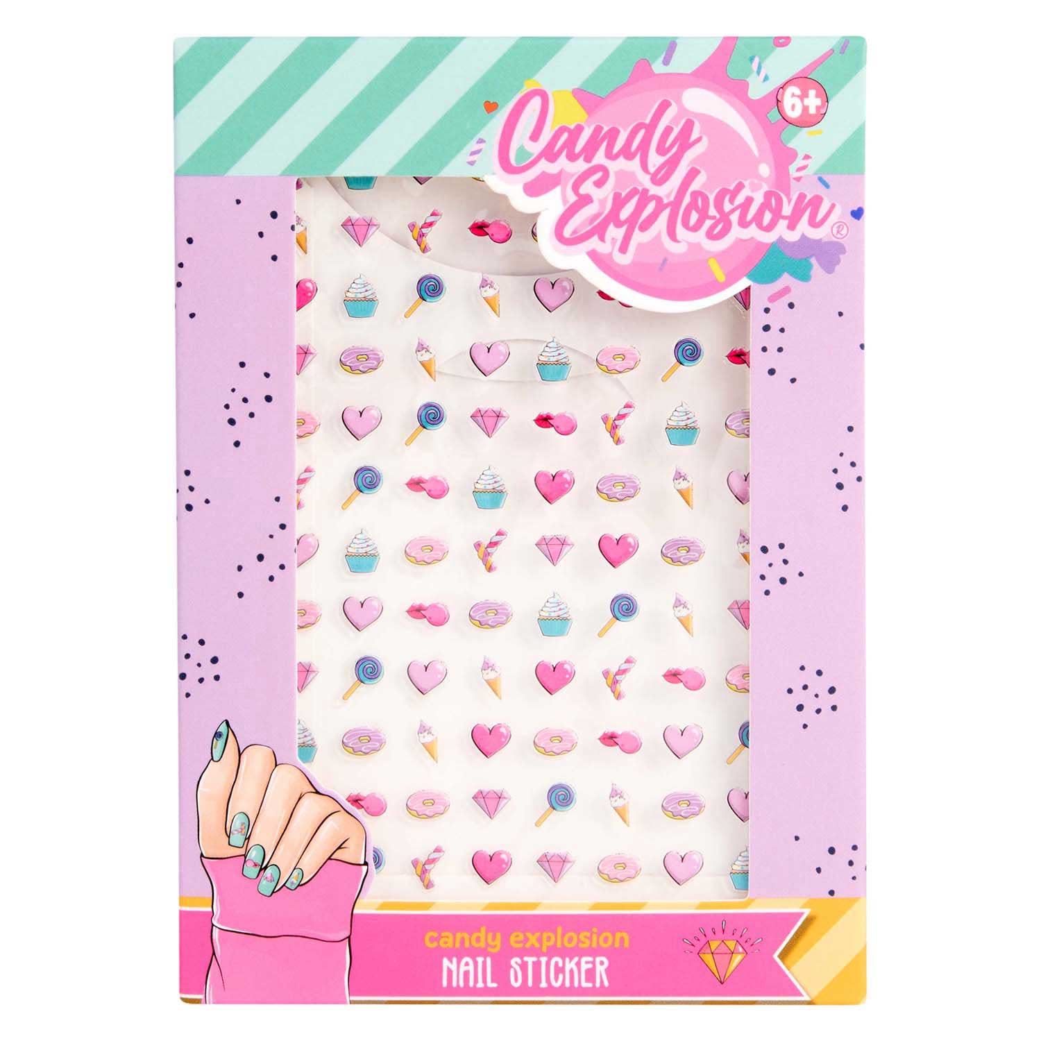 Autocollants pour ongles « Create It! » Candy Explosion