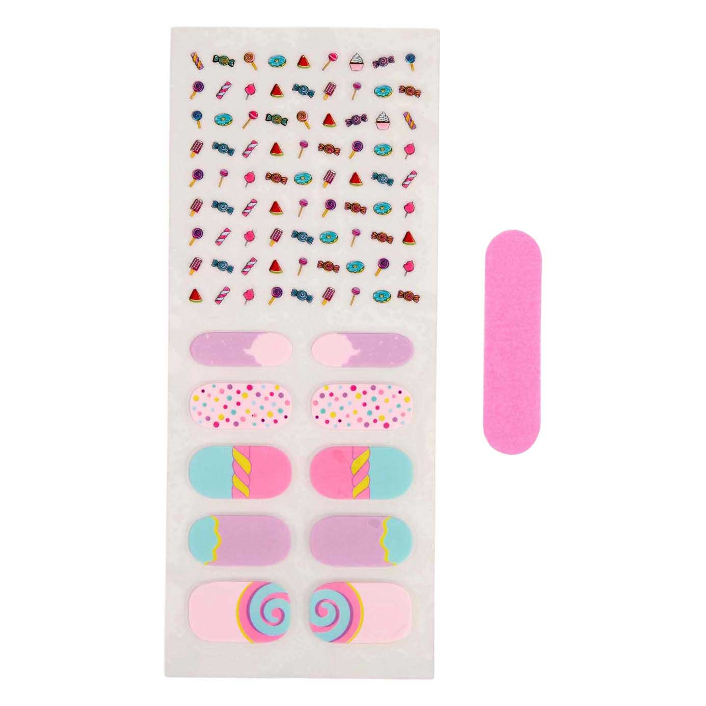 Create It! Coffret de création d'autocollants pour ongles Candy Explosion