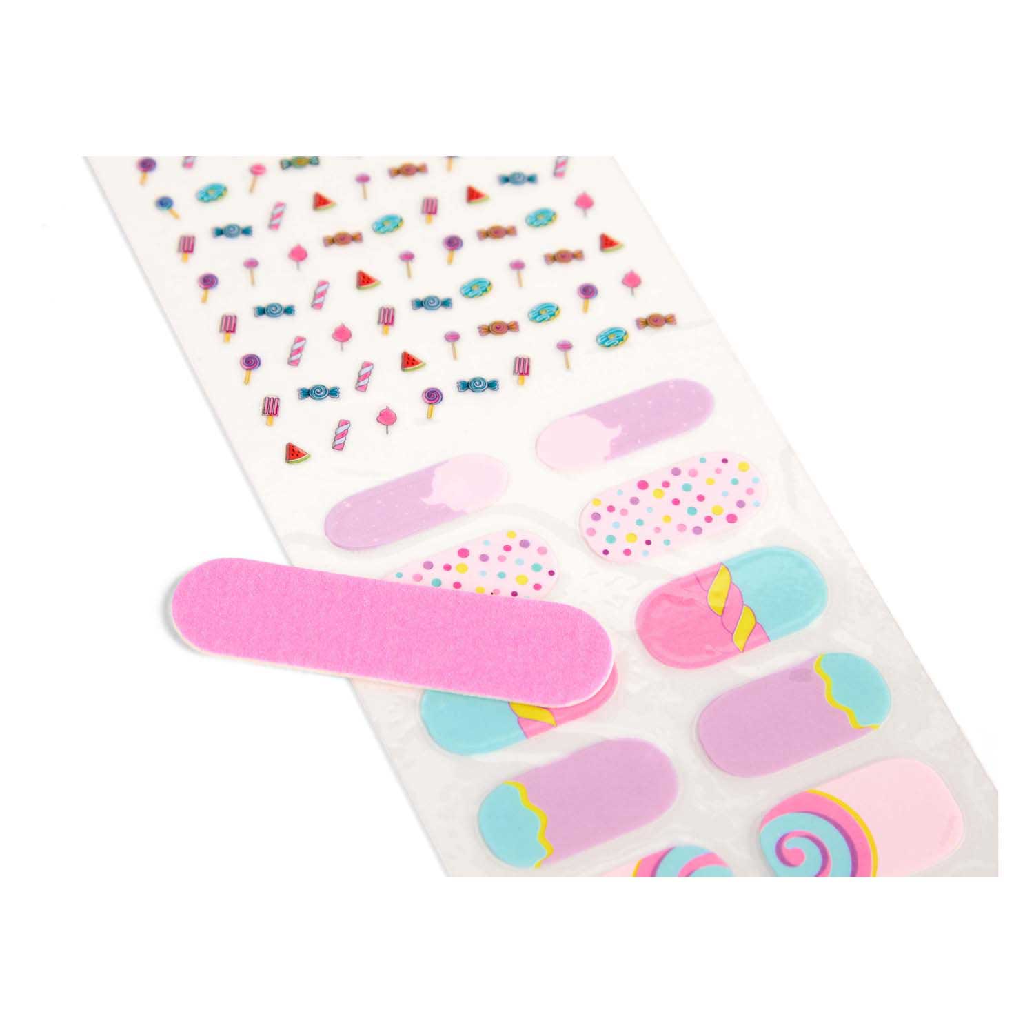 Create It! Coffret de création d'autocollants pour ongles Candy Explosion