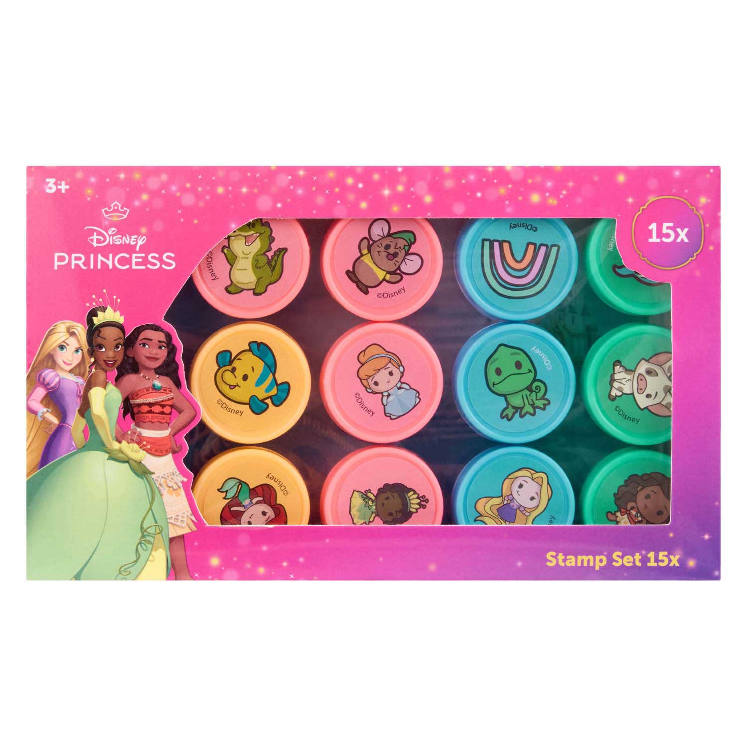 Ensemble de tampons Princesses Disney , 15 pièces.