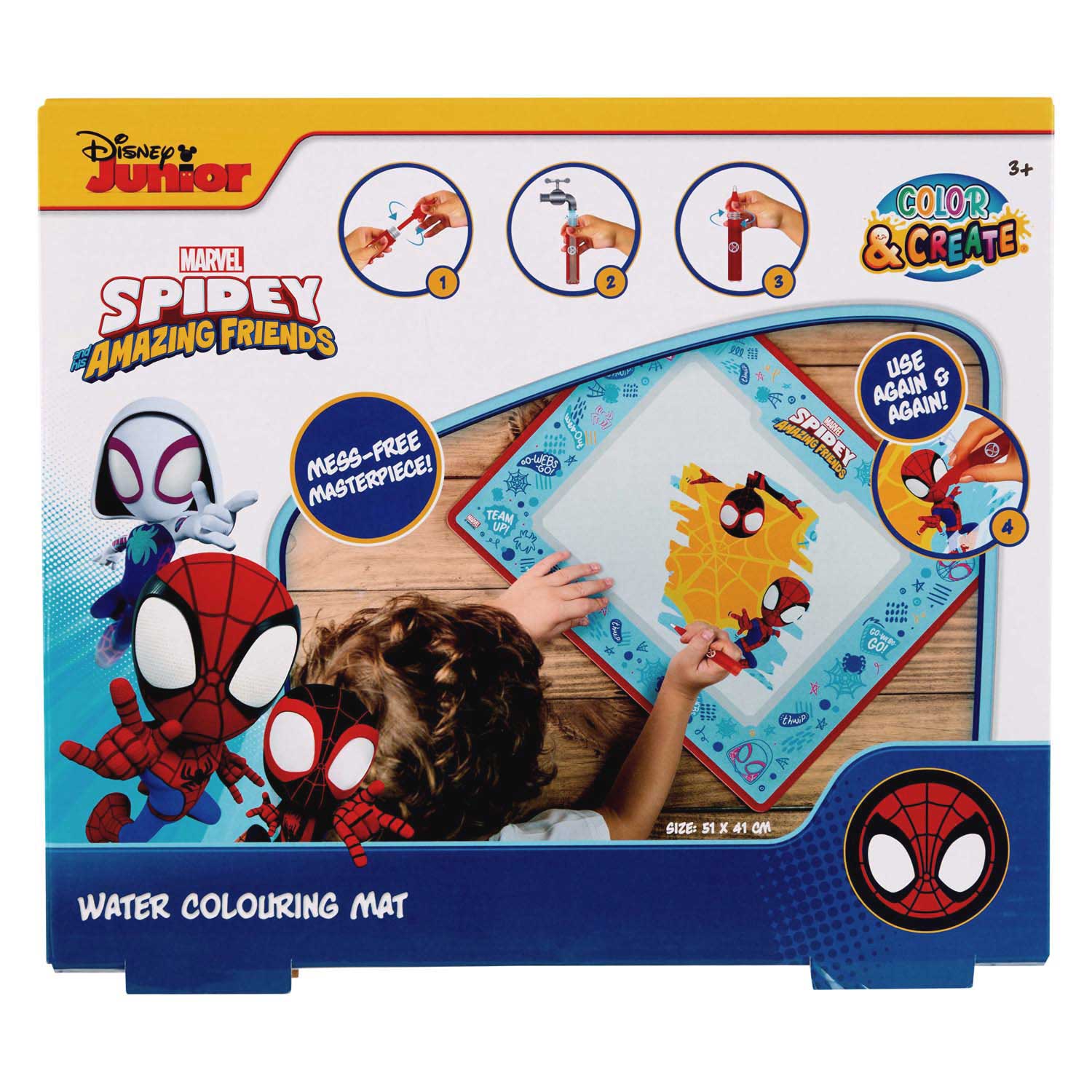 Spidey Waterkleuren Speelmat, 51x41cm
