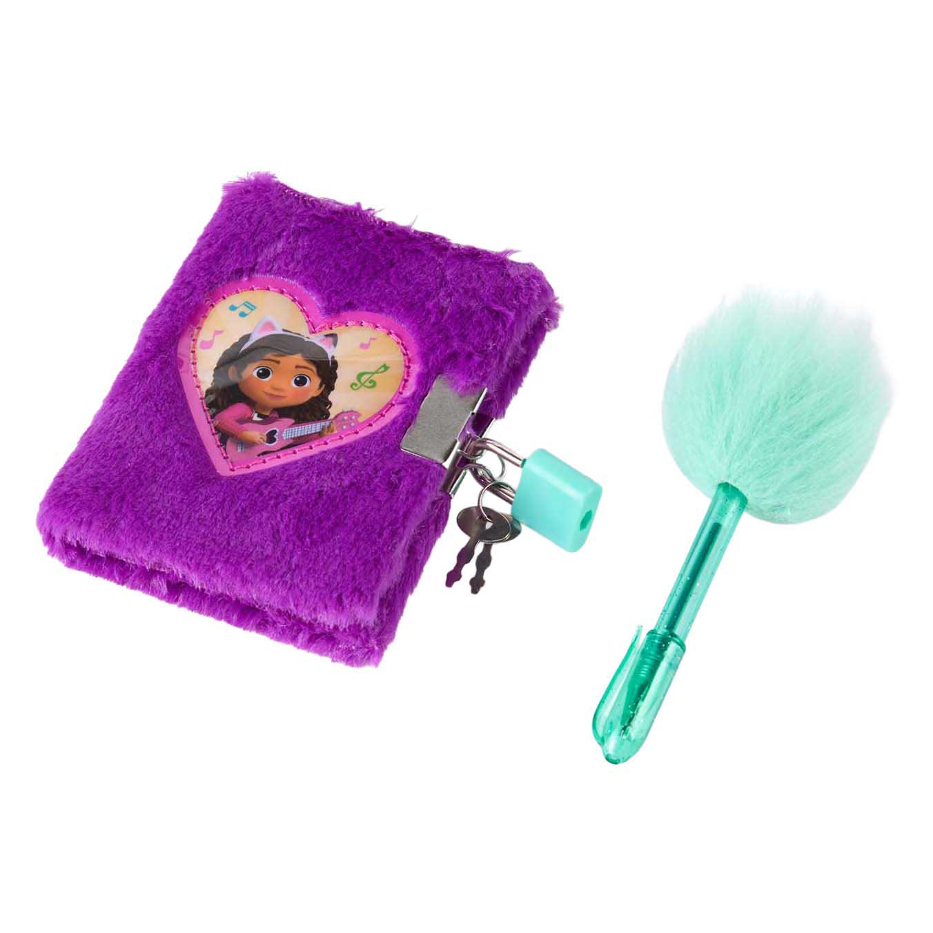 Journal en peluche de la Gabby et la maison magique avec stylo en peluche